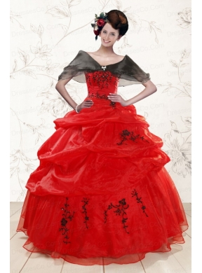 Elegant Red Quinceanera Dress