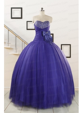 Elegant Quinceanera Dress with Bowknot