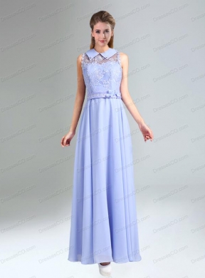 Empire Lace Up Bridesmaid Dress Belt and Lace
