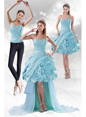 Perfect Detachable Prom Dress with Beading and Ruffled Layers
