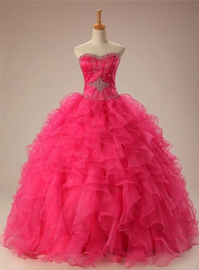 Fashionable Quinceanera Dress with Beading and Ruffles for