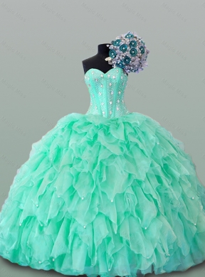 Wonderful Quinceanera Dress with Beading and Ruffles