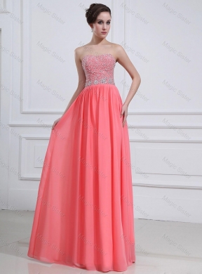 Popular Watermelon Prom Dress with Beading