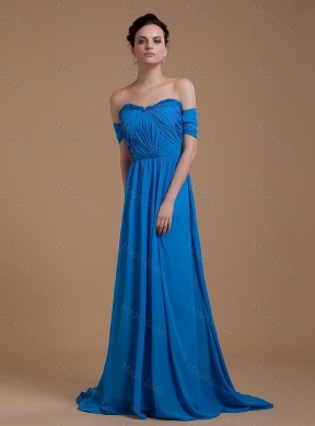 Popular Empire Strapless Prom Dress with Ruching