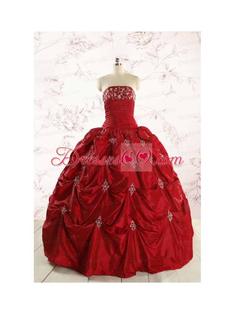 Beautiful Appliques Quinceanera Dresses