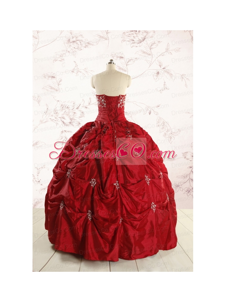 Beautiful Appliques Quinceanera Dresses