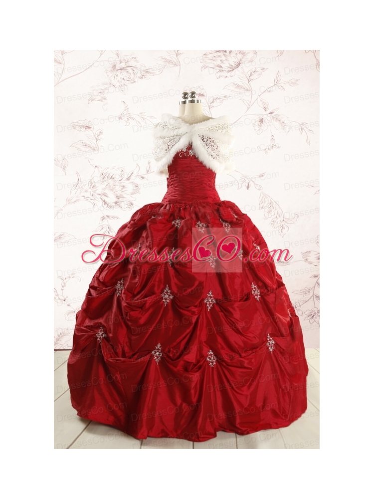 Beautiful Appliques Quinceanera Dresses