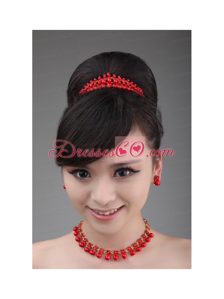 Gorgeous Alloy With Imitation Pearl Ladies' Jewelry Sets