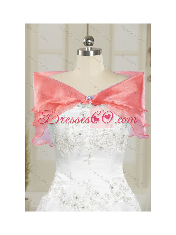 Elegant Appliques and Ruffles Quinceanera Dress in Multi Color