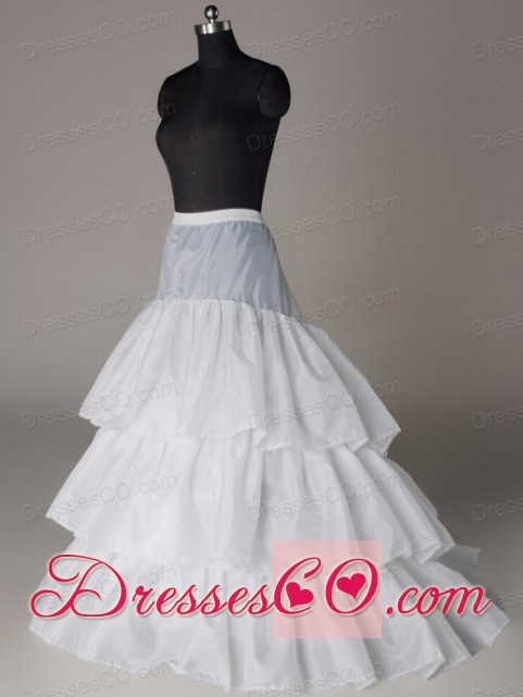 Beautiful Hot Organza Long Wedding Petticoat