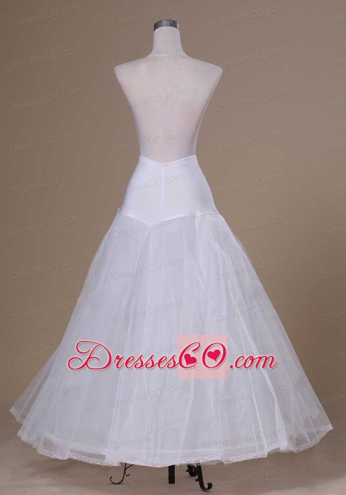 Beautiful A-line Long Tulle And Organza Wedding Petticoat